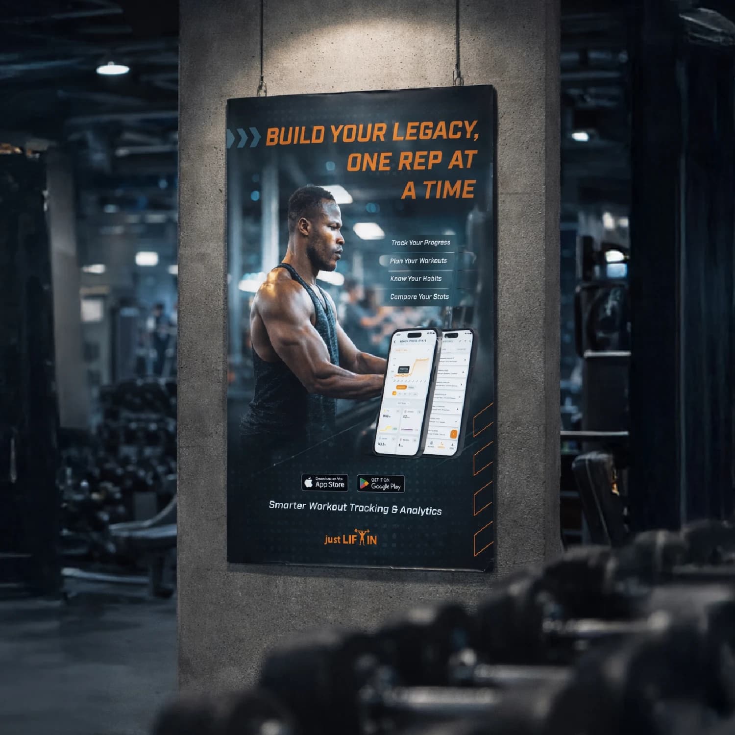 Justliftin Fitness App Brand Identity — cover
