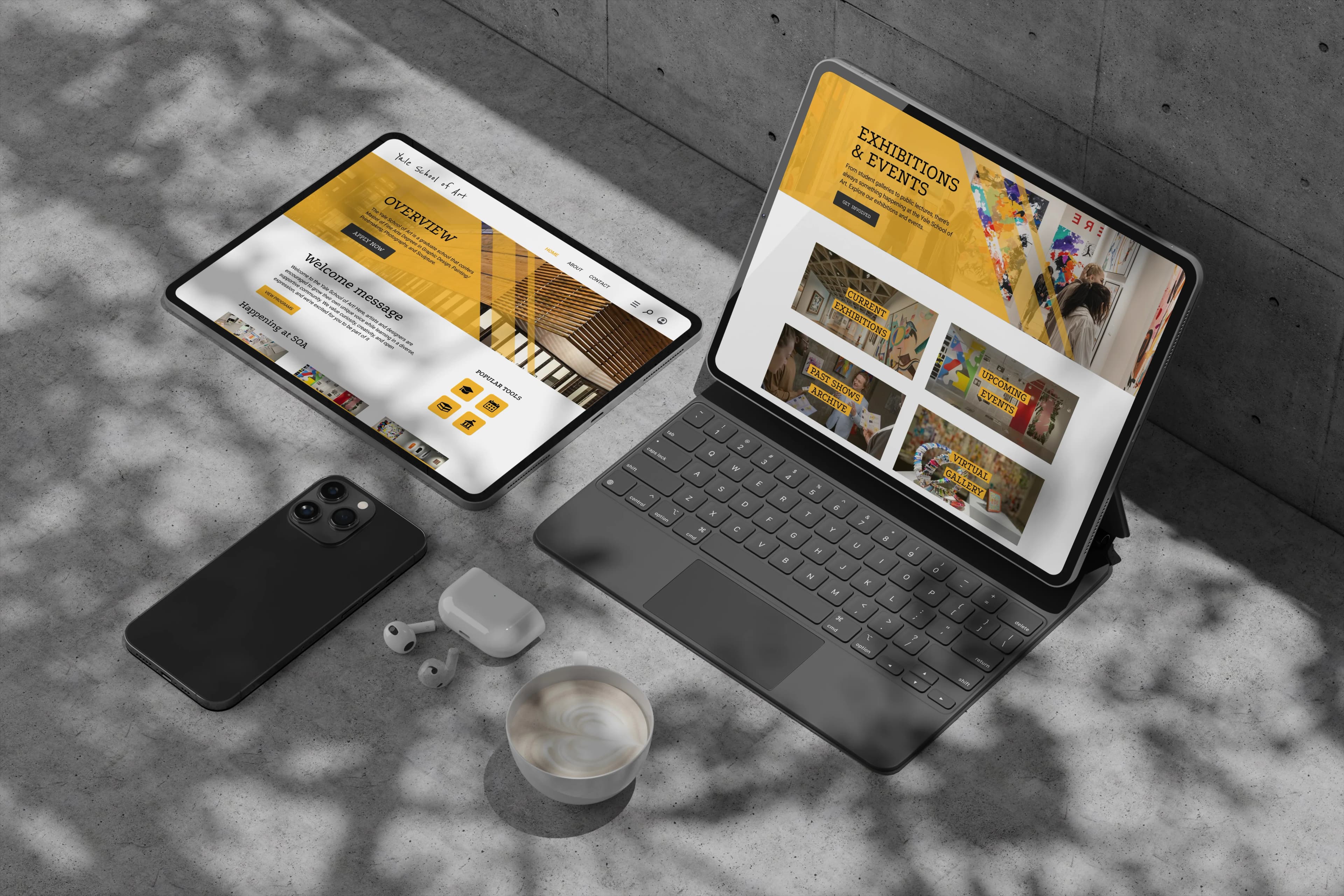 Yale School of Art Website Redesign — cover